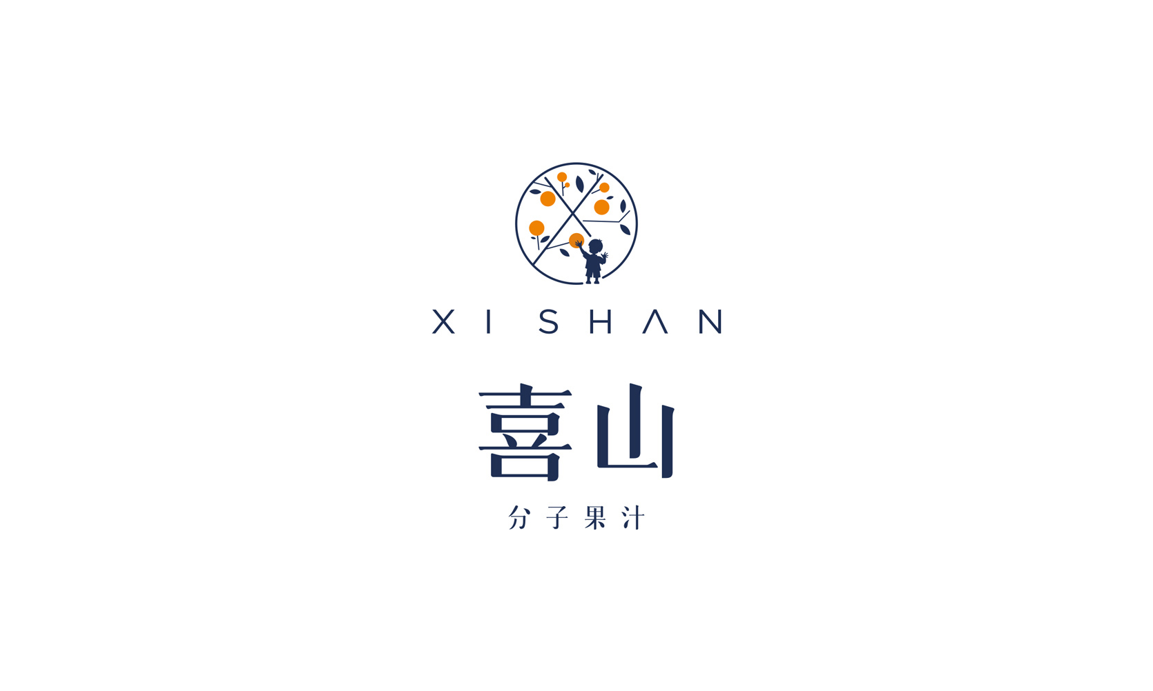 這是一個(ge) 果汁連鎖品牌的logo設計，VI設計